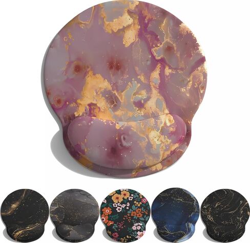 Cute Cartoon Small Black Coal Ball Mouse Pad with Wrist Support, Ergonomic Mouse Pad with Kawaii Small Star Element Mouse Pad for Wrist Rest Table Decoration Simple Typing Pain Relief Table Mousepad in Kuwait