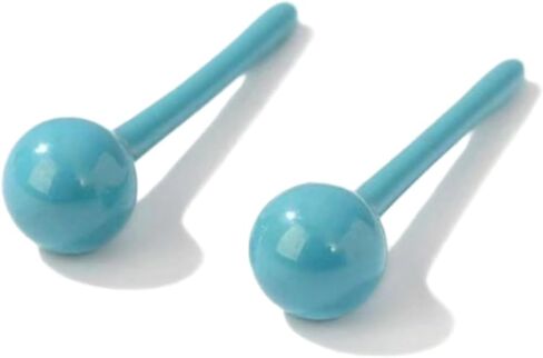 Ceramic Ball Stud Earrings for Sensitive Ears 1 Pairs 4mm Colored Porcelain Earrings Set for Newly Pierced Women in Saudi Arabia