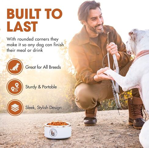 Stainless Steel Dog Bowl, 32oz Capacity, Non-Slip, BPA Free, Easy to Clean in Saudi Arabia