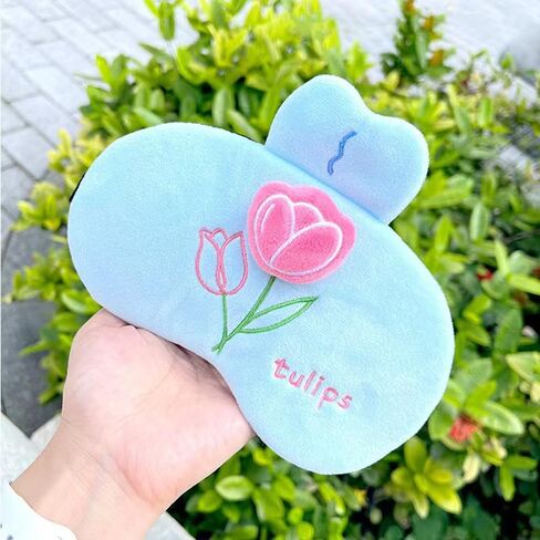 PERFECTSIGHT Sleep Eye Masks, Cute Plush Sleep Eye Cover Lightweight Adjustable Eyeshade Faux Fur Mask Cover for Women Men Kids Sleep Travel Nap, Big Eye Girl in Kuwait