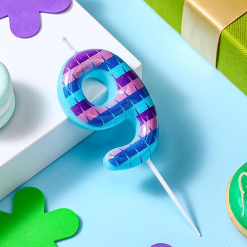 Video Game Birthday Candles Piñata Gaming Party Candle Numeral Birthday Cake Topper for Kids Battle Boys Birthday Decoration Gaming and Video Game Party Decoration Supplies(Number 8) in Kuwait