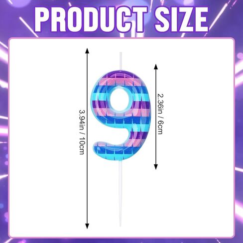 Video Game Birthday Candles Piñata Gaming Party Candle Numeral Birthday Cake Topper for Kids Battle Boys Birthday Decoration Gaming and Video Game Party Decoration Supplies(Number 8) in Kuwait