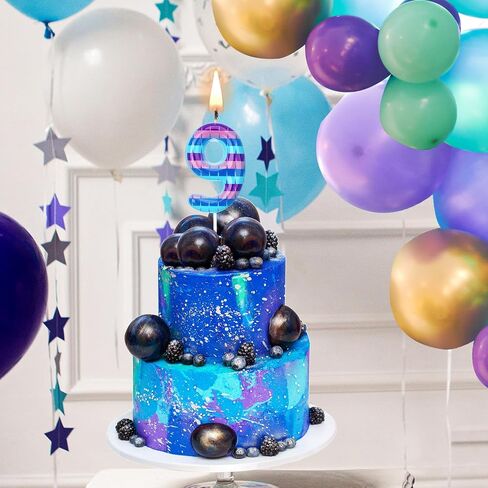 Video Game Birthday Candles Piñata Gaming Party Candle Numeral Birthday Cake Topper for Kids Battle Boys Birthday Decoration Gaming and Video Game Party Decoration Supplies(Number 8) in Kuwait