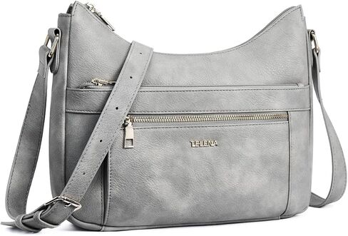 حقائب تيلينا كروس للنساء، حقيبة كتف عصرية من الجلد النباتي، حقيبة كتف هوبو، سعة كبيرة in Kuwait