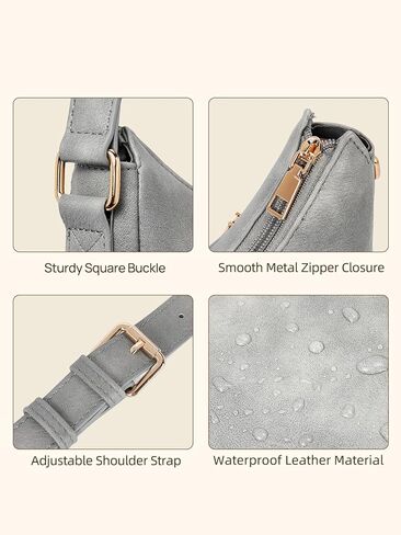 حقائب تيلينا كروس للنساء، حقيبة كتف عصرية من الجلد النباتي، حقيبة كتف هوبو، سعة كبيرة in Kuwait