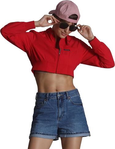 Members Only Women Mini cropped Racer Jacket in Saudi Arabia