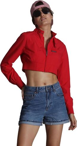 Members Only Women Mini cropped Racer Jacket in Saudi Arabia