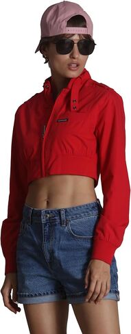 Members Only Women Mini cropped Racer Jacket in Saudi Arabia