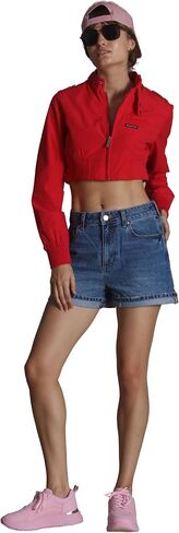Members Only Women Mini cropped Racer Jacket in Saudi Arabia