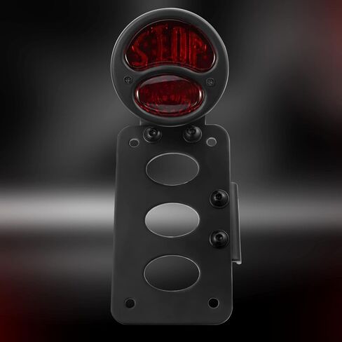 Amazicha LED لوحة ترخيص ضوء الفرامل ضوء الذيل مع 1 بوصة فتحة المحور قوس منحني متوافق مع Harley Sporster Bobber Choppers in Kuwait