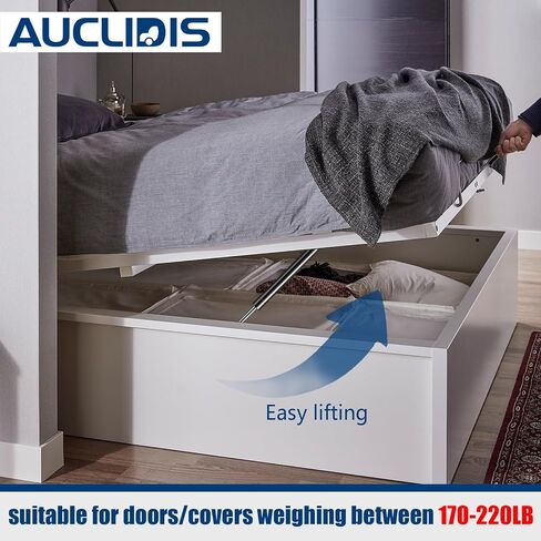 20 Inch 100lb/445N Gas Strut Shock Spring Lift Support for RV Camper Bed Storage Cover Door Tool Box Toy Lid Basement Boat Hatch TV Cabinet Chicken Coop Black Replacement Parts, Set of 2 by AUCLIDIS in Saudi Arabia