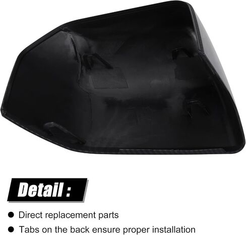 Glossy Black Direct Replacement Side Mirror Covers Caps for 2015-2020 Ford F150, Directly Replace Style, Not Sticker Style (Black) in Saudi Arabia