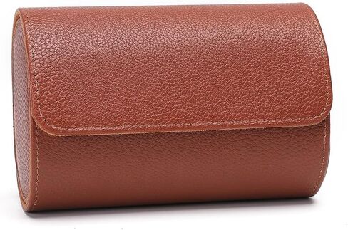 Premium Pu Leather Handmade 2 Watch Storage Box For Men For Women Travel Display 2 Watch Case Jewelry Gift Box Handcrafted Watch Organizer (Black) in Saudi Arabia