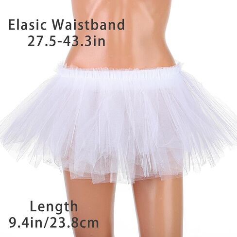 Tutus for Women Adult Tutu Skirts 5 Layered Classic Elastic Tulle Tutu Skirts for Party Festival Running in Saudi Arabia