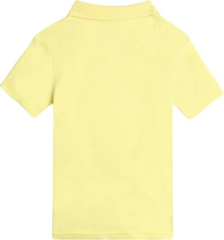 Girls' School Uniform Polo Shirt - 3 Pack Short Sleeve Picot Collar Polo - Interlock Soft Polo for Girls (4-16) in Saudi Arabia