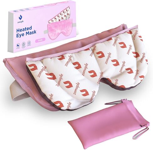Zomaple Heated Eye Mask for Dry Eyes, Reusable Dry Eye Mask with Moist Heat Warming Compress, Soothing Eye Warm Compress for Dry Eyes Relief - Microwavable Eye mask for Dry Eyes, Stye and Blepharitis in Kuwait