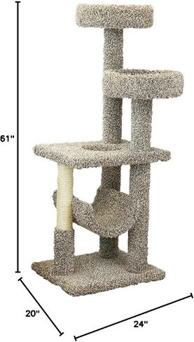 New Cat Condos 190121-Brown Cat Climbing Tree in Kuwait