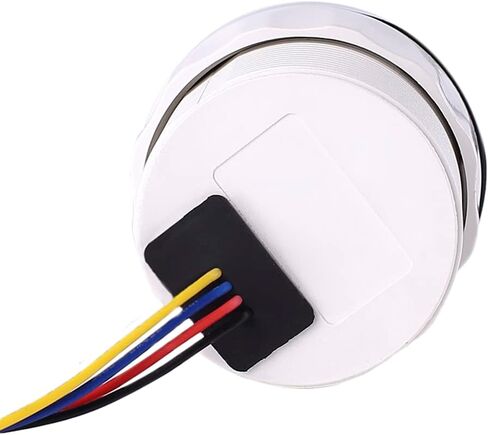 MOTOR METER RACING W Pro Series 52mm 2-1/16" Fuel Level Gauge 0-90 Ohms Black Dial White LED Warning Function Waterproof for Car Truck Marine Boat Yacht in Saudi Arabia
