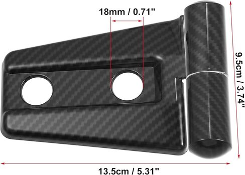 X AUTOHAUX 2 قطعة غطاء المحرك الأمامي المفصلي غطاء الكسوة الملحقات الخارجية الديكور لسيارة Jeep Wrangler JK Unlimited Sahara Rubicon 2-Door 4-Door 2007-2018 in Saudi Arabia
