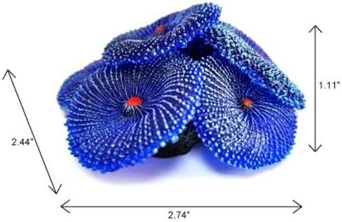 Artificial Coral, Faux Coral Ornaments, Coral Aquarium Decorations for Fish Tank Aquarium, Fish Cave Hideout Decoration Landscape (Blue Coral) in Kuwait