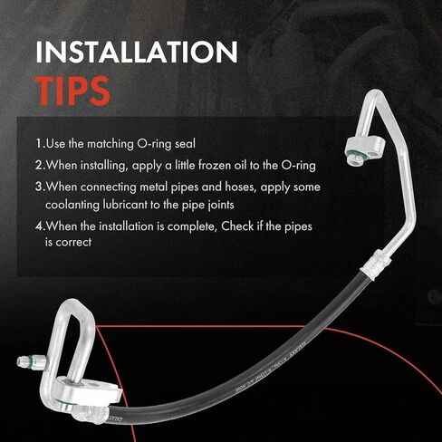 A-Premium A/C Discharge Hose Compatible with Jeep Grand Cherokee 2014-2020 3.6L, Dodge Durango 2012-2021 3.6L, Compressor to Condenser in Kuwait