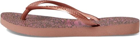 Havaianas Kids Slim Animals Flip Flops - Kids Summer Sandals - Crocus Rose/Golden Blush, 10C little kid in Kuwait