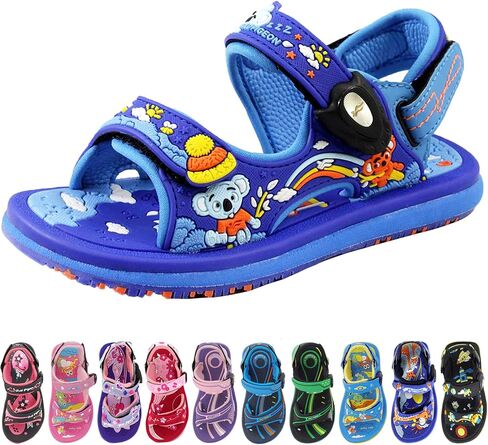 Gold Pigeon Shoes Easy SNAP LOCK Outdoor Water Kids Toddler Sandals for Girls & Boys. Everyday, Vocation, Pool, Summer, Beach Essentials. in Kuwait