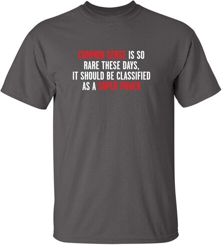 Common Sense Is So Rare Graphic Novelty Sarcastic Funny T Shirt in Saudi Arabia