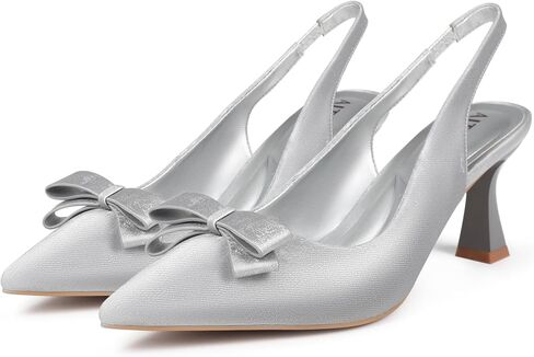 Slingback Heels for Women Pointed Closed Toe Women's Black Slingback Kitten Heels Pumps Dress Shoes for Women in Saudi Arabia