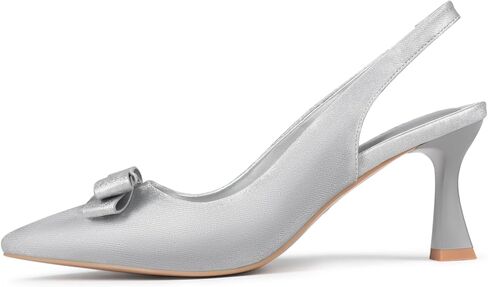Slingback Heels for Women Pointed Closed Toe Women's Black Slingback Kitten Heels Pumps Dress Shoes for Women in Saudi Arabia