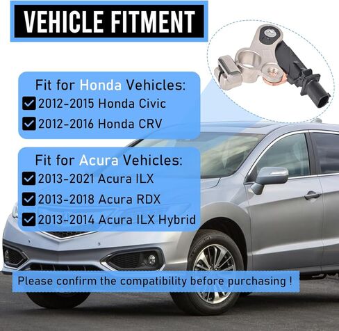 مستشعر تيار البطارية 38920-TR0-A01 مستشعر درجة حرارة جهد البطارية مناسب لـ 2012-2015 Honda Civic CRV 2013-2018 Acura RDX 2013-2021 Acura ILX يستبدل OE # 38920-TR0-A02 in Kuwait