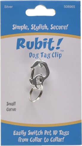 مشبك علامة كلب من الألومنيوم منحني صغير من Rubit - أسود in Kuwait