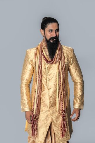 Indian Traditional Sherwani Kurta Dupatta Shawl Scarf For Men (Only Dupatta) in Saudi Arabia