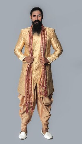 Indian Traditional Sherwani Kurta Dupatta Shawl Scarf For Men (Only Dupatta) in Saudi Arabia