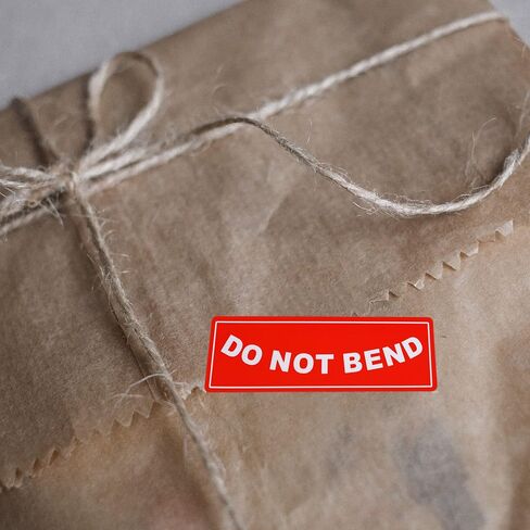 Hybsk 1"x3" Do Not Bend Stickers Shipping Labels for Envelopes Mailing Adhesive Label 500 Per Roll (Type 1) in Saudi Arabia