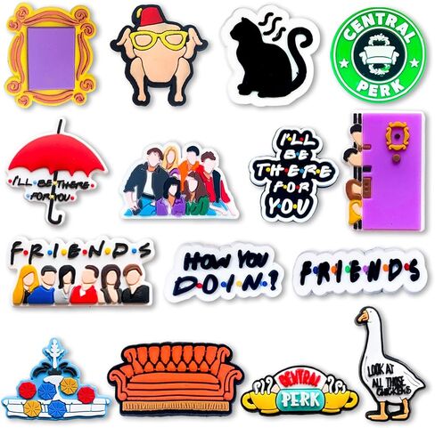 سحر الأحذية الكرتونية لصديق القرش من مكتب الرعب لصنادل كروك كلوج، ملحقات أحذية لطيفة للبالغين in Kuwait