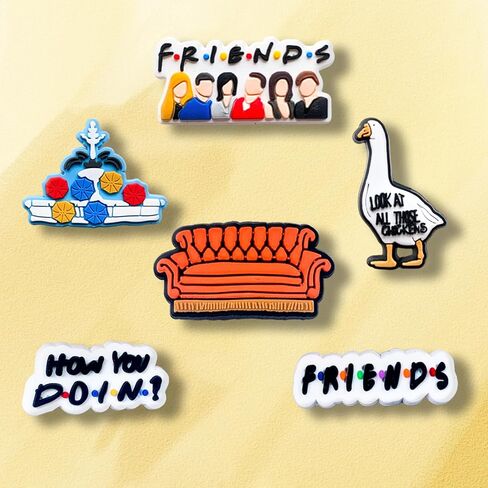 سحر الأحذية الكرتونية لصديق القرش من مكتب الرعب لصنادل كروك كلوج، ملحقات أحذية لطيفة للبالغين in Kuwait