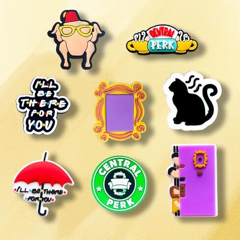 سحر الأحذية الكرتونية لصديق القرش من مكتب الرعب لصنادل كروك كلوج، ملحقات أحذية لطيفة للبالغين in Kuwait