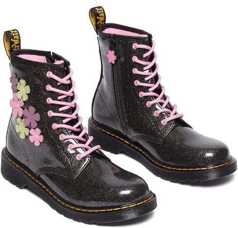 Dr. Martens Girl's 1460 (Big Kid) Black Glitter 5 UK (US 6 Big Kid) M in Saudi Arabia