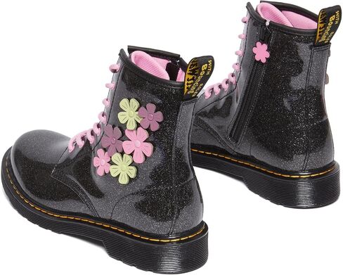 Dr. Martens Girl's 1460 (Big Kid) Black Glitter 5 UK (US 6 Big Kid) M in Saudi Arabia