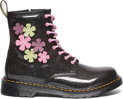 Dr. Martens Girl's 1460 (Big Kid) Black Glitter 5 UK (US 6 Big Kid) M in Saudi Arabia