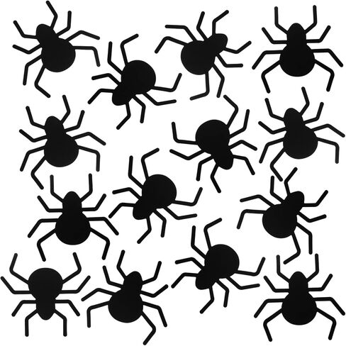 72 Pcs Spider Cut-Outs Paper Halloween Cutouts Black Spiders Shape Cutout Realistic Halloween Home Decorations for Halloween Eve Party Supplies Favor Wall Window Bulletin Board Kids Craft Projects in Saudi Arabia