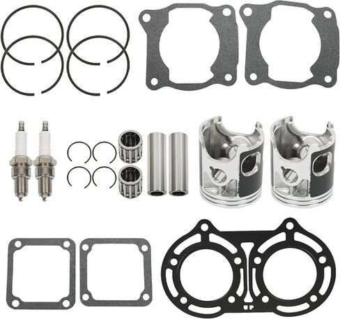 Stock Standard Bore Pistons 64mm Bearings Top End Gaskets Kit Replacement for Yamaha Banshee 350 YFZ350 1987-2006 in Saudi Arabia