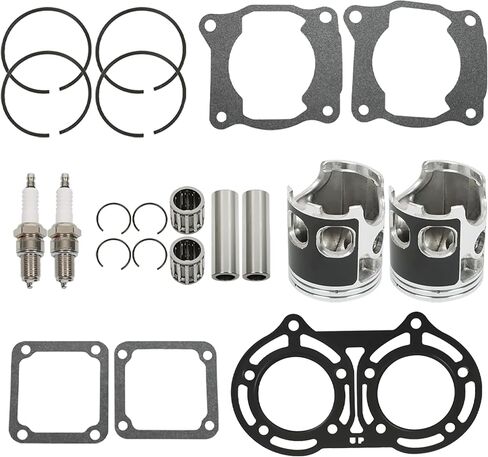 Stock Standard Bore Pistons 64mm Bearings Top End Gaskets Kit Replacement for Yamaha Banshee 350 YFZ350 1987-2006 in Saudi Arabia