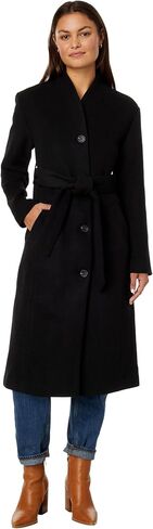 Avec Les Filles Wool Blend Overlap Collar Coat in Saudi Arabia