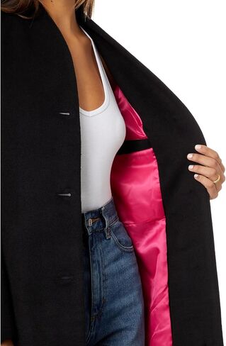Avec Les Filles Wool Blend Overlap Collar Coat in Saudi Arabia