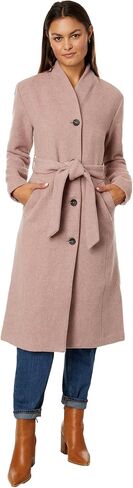 Avec Les Filles Wool Blend Overlap Collar Coat in Saudi Arabia