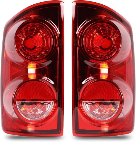 Tail Light Assembly Compatible With 2007 2008 2009 Dodge Ram 1500 2500 3500 Replace:55277303AC, 55277302AC in Kuwait