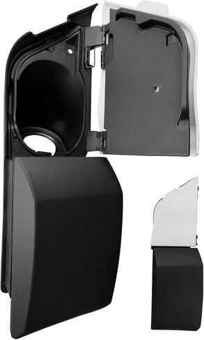 Fuel Filler Door Housing Pocket Hinge Kit with Black Pillar Trim Fit for Ford Transit 150 250 350 350HD 2015-2023 Replace CK4Z-5427936-A CK4Z-61405A26-B, White Cover in Kuwait