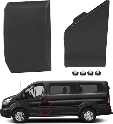 Fuel Door Gas Cap Hatch Cover with Moulding Compatible with Ford Transit 150 250 350 2015 2016 2017 2018 2019 Replacement for CK4Z-61405A26-B BK3Z-6129077-AA in Saudi Arabia